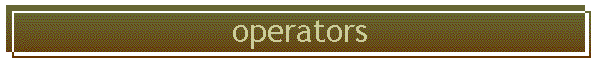 operators